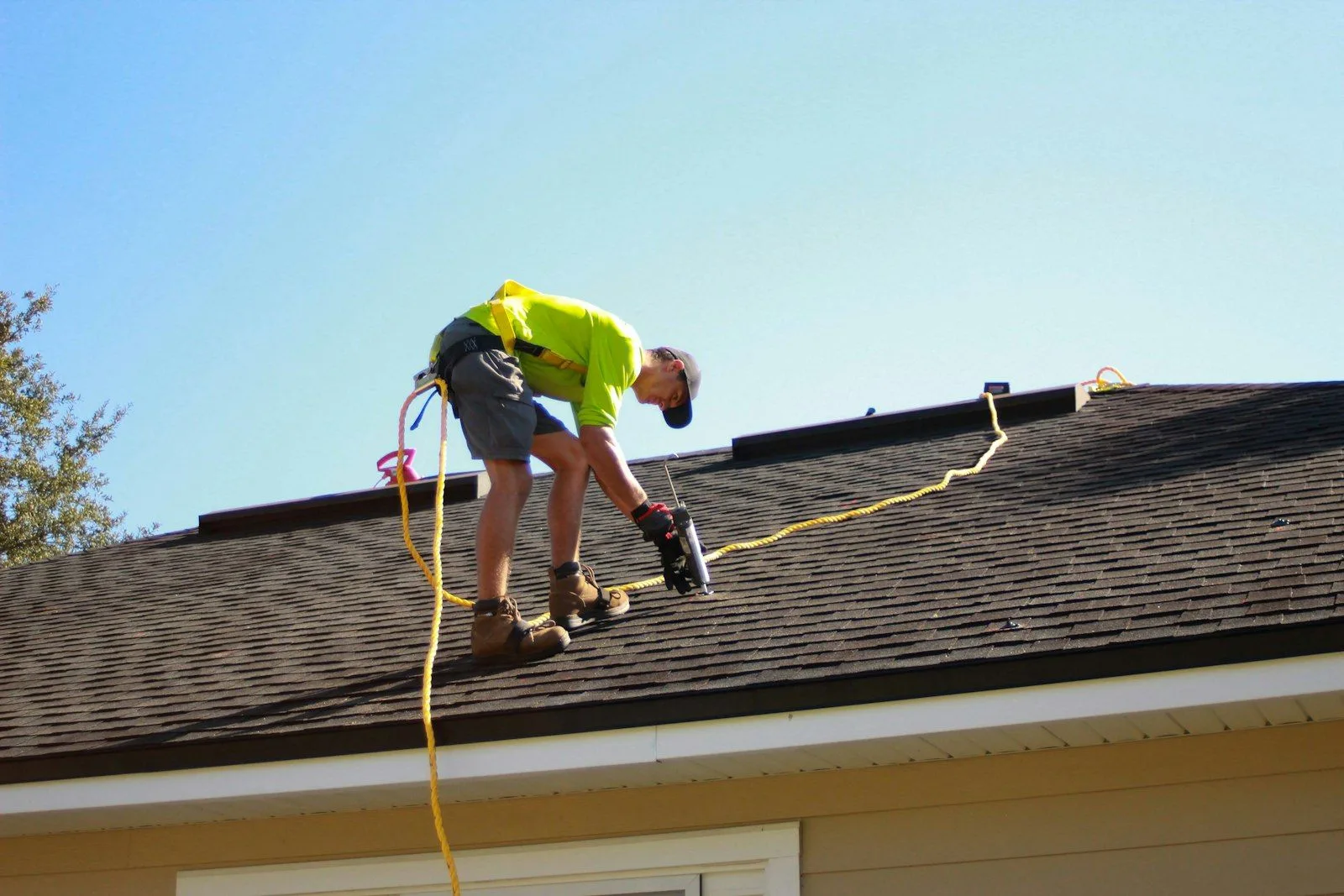 Roof Guard Pro technician on a managed property